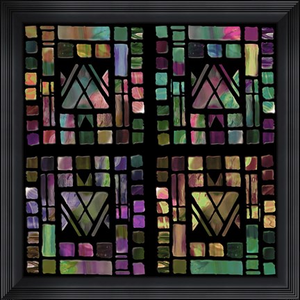 Framed Quilt of Glass Print