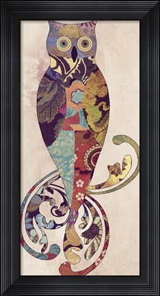 Framed Psychedelic Owl Print