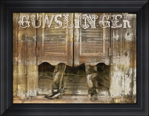 Framed Gunslinger Print