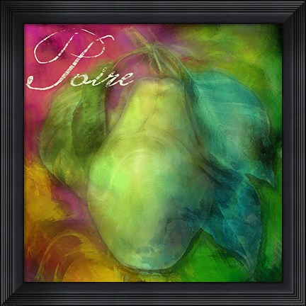 Framed Psychedelic Pear Print