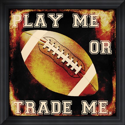 Framed Football I Print