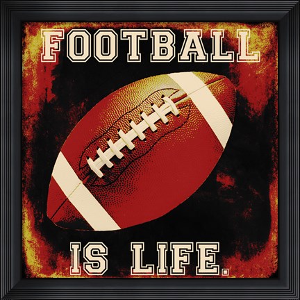 Framed Football II Print