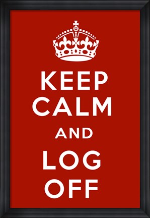 Framed Keep Calm II Print