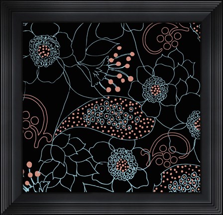 Framed Dominique Black Print