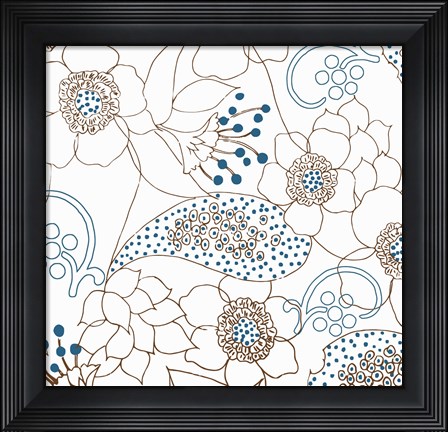 Framed Dominique White Print