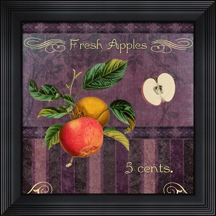 Framed Fresh Apples Print