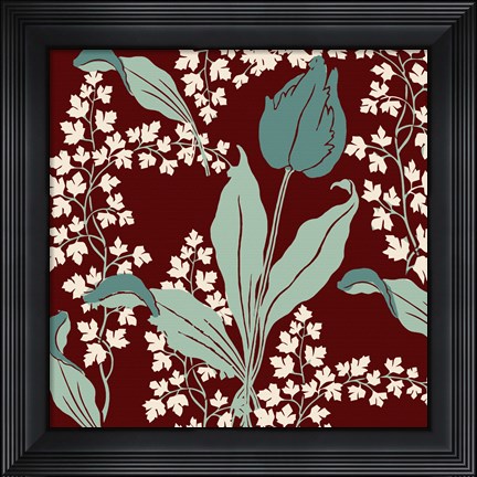 Framed Scarlet and Tulips Print