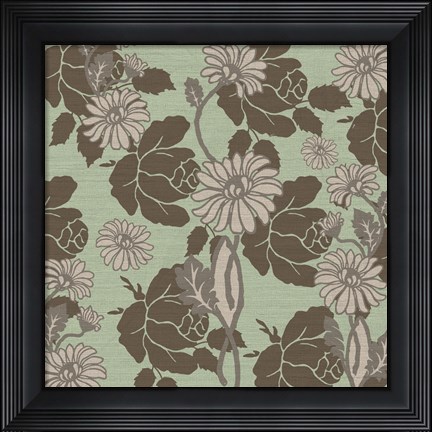 Framed Roses and Linen Print