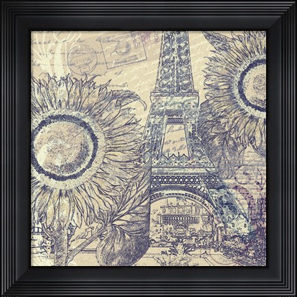 Framed Paris Pastiche II Print