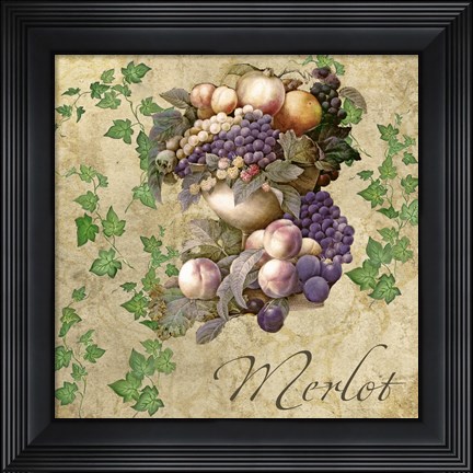 Framed Merlot Print