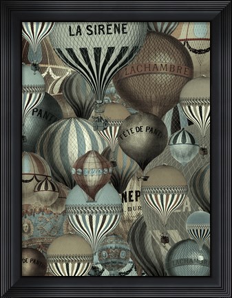 Framed Les Balloons Print