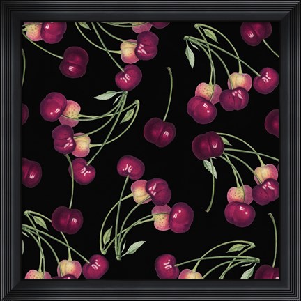 Framed Nature's Bounty -  Cherries Print
