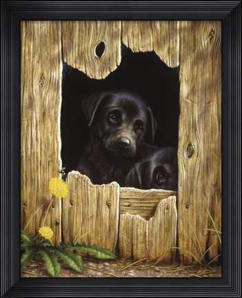 Framed Peek-A-Boo Print