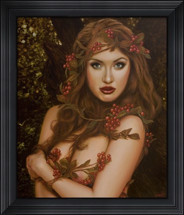 Framed Red Berries Print