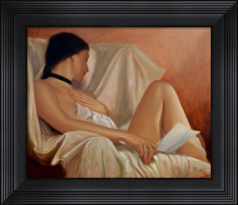Framed Black Collar Print