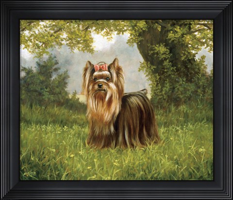 Framed Pink Bow Print