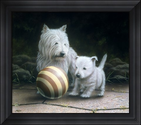 Framed Westies Print