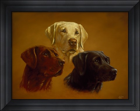 Framed Portrait of Three Print