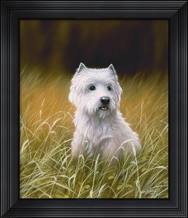 Framed Westie 4 Print