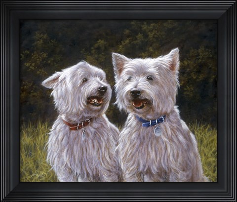 Framed Westie 8 Print