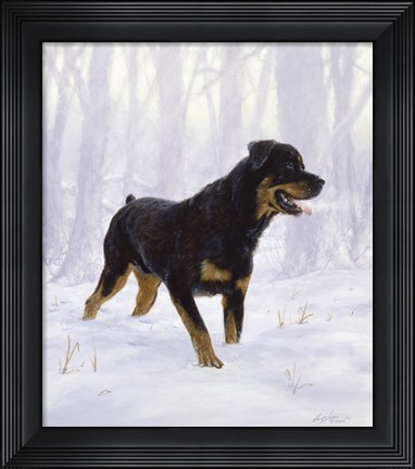 Framed All White Print