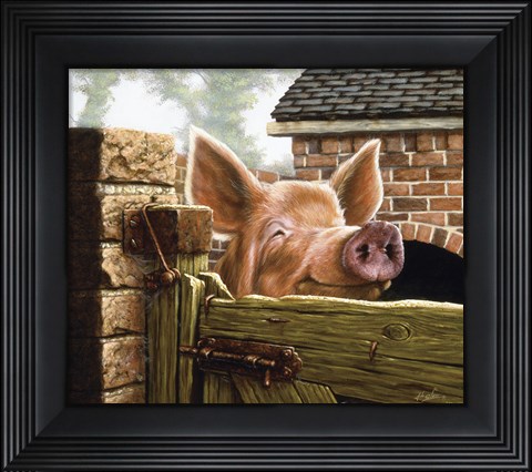 Framed In the Sty Print