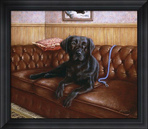 Framed Couch Lazy Print