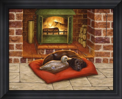 Framed Snuggling Print