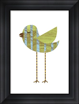 Framed Band-legged Bluestripe Print