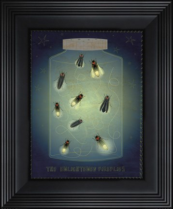 Framed Lightning Bugs Print