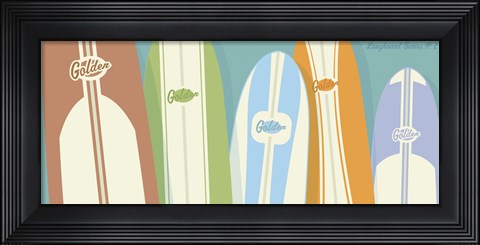 Framed Longboards 02 Print