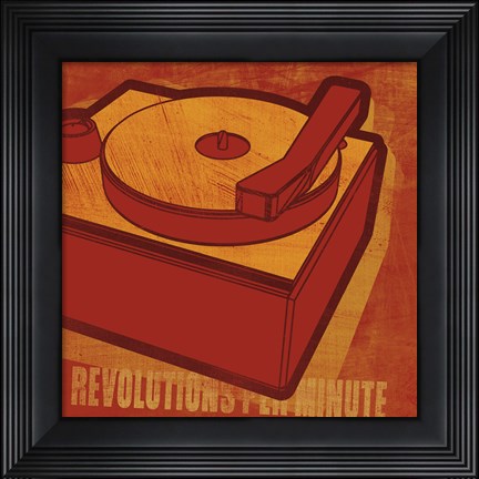 Framed Revolutions per Minute Print