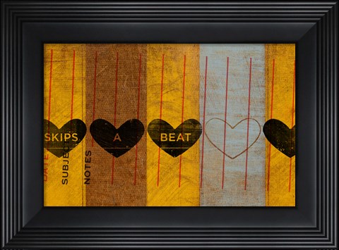 Framed Skips a Beat Print