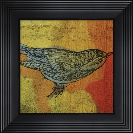 Framed Warbler 1 Print