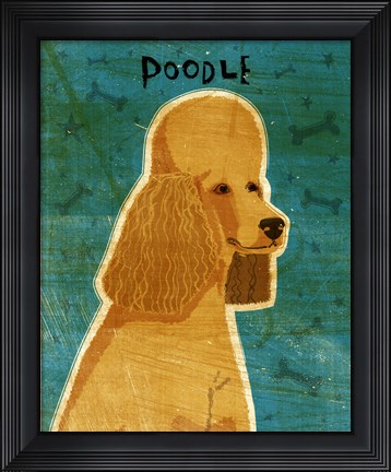 Framed Apricot Poodle Print