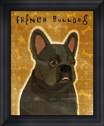 Framed French Bulldog Print