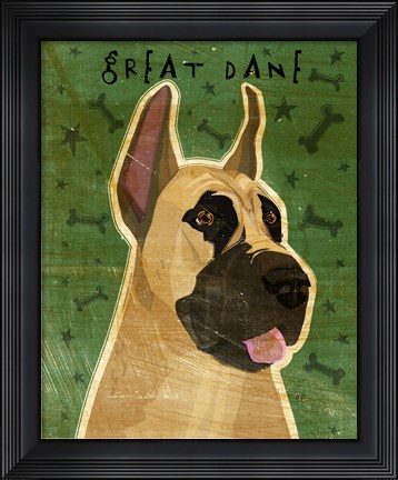 Framed Great Dane 1 Print