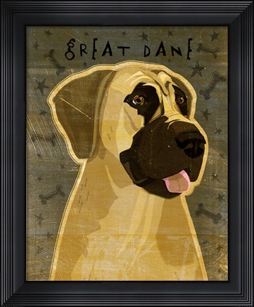 Framed Great Dane 2 Print