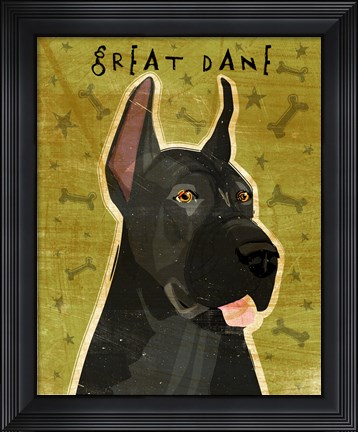 Framed Great Dane 3 Print