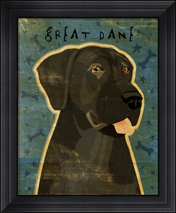 Framed Great Dane 4 Print