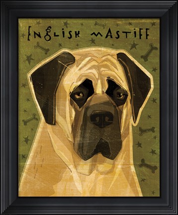 Framed English Mastiff Print
