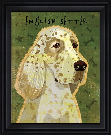 Framed English Setter Print