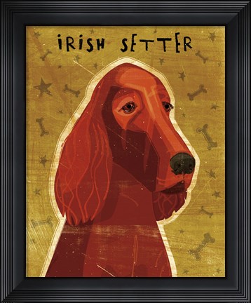 Framed Irish Setter Print
