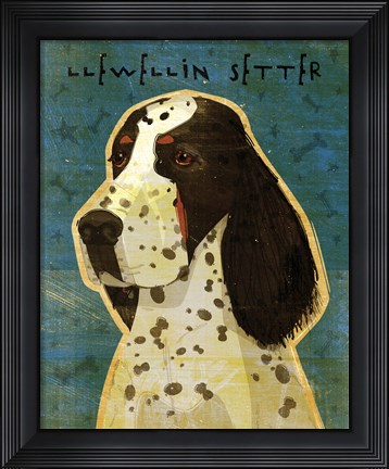 Framed Llewellin Setter Print