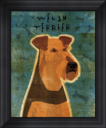 Framed Welsh Terrier Print