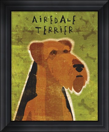 Framed Airedale Print