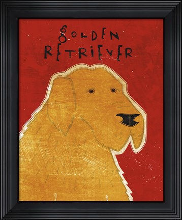 Framed Golden Retriever Print
