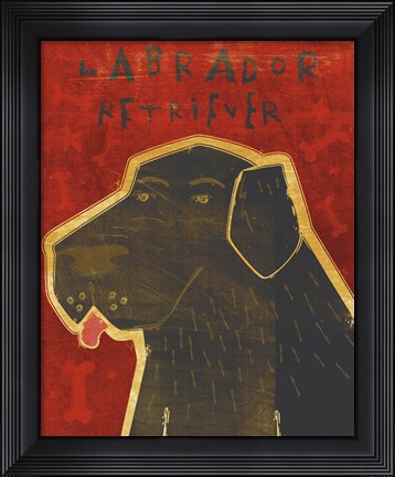 Framed Lab (black) Print