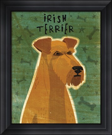 Framed Irish Terrier Print