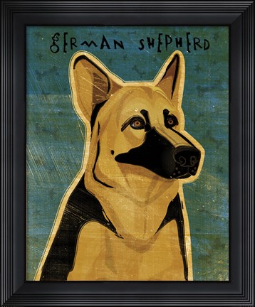 Framed German Shepherd Print